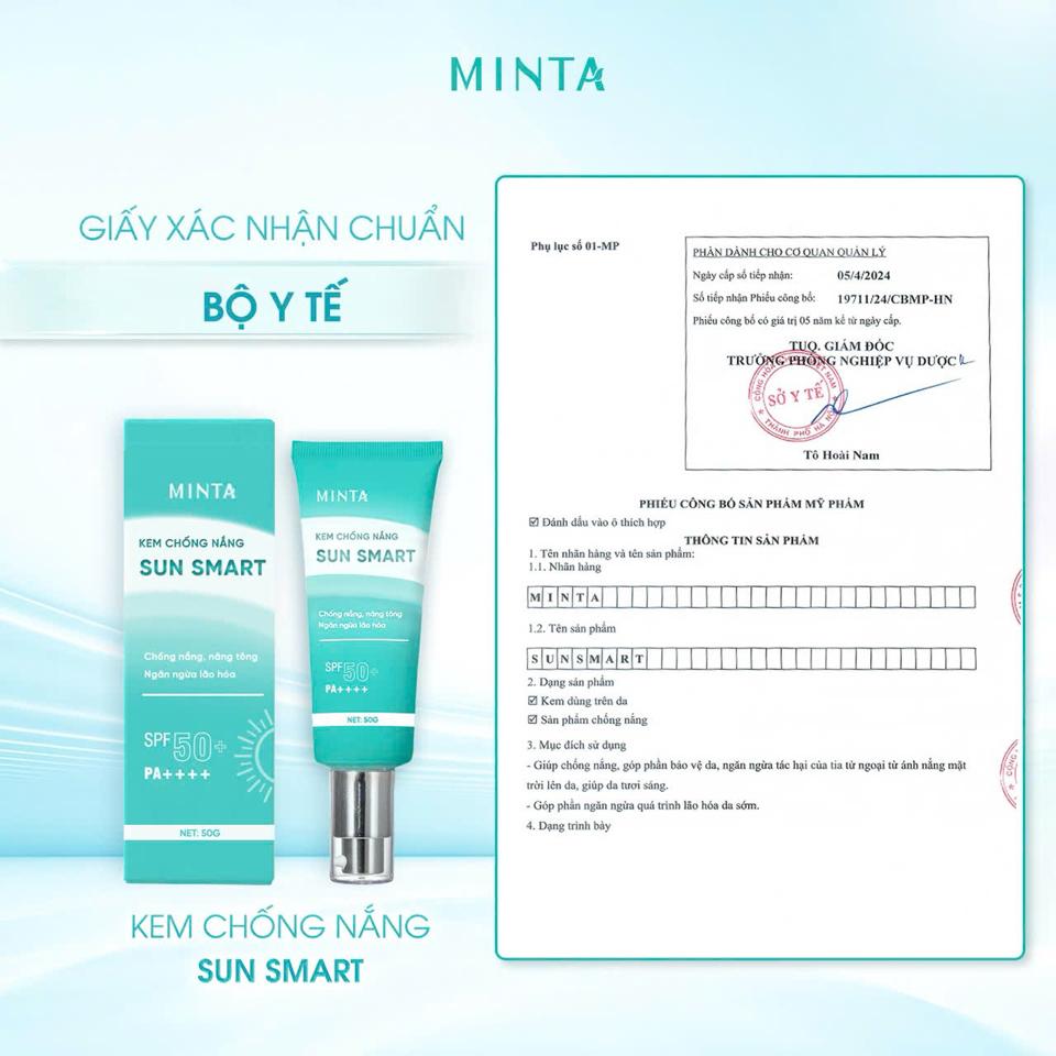 Kem chống nắng Minta -duoc-ban-tai-DohaShop