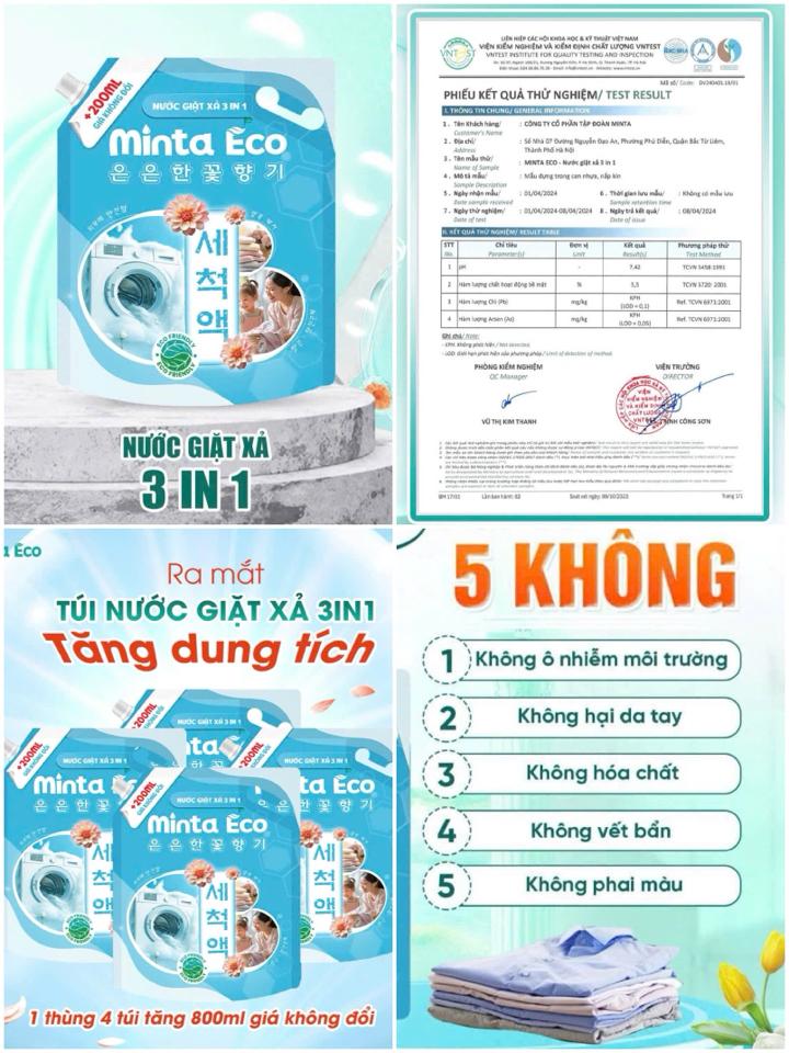 Nước giặt xả 3 in 1 Minta-duoc-ban-tai-DohaShop