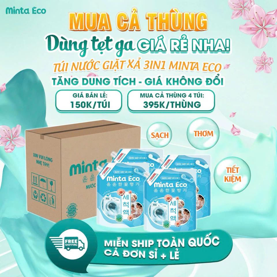 Nước giặt xả 3 in 1 Minta-duoc-ban-tai-DohaShop