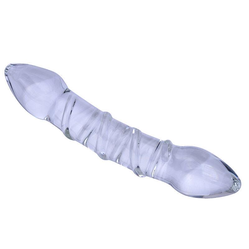 Dildo thủy tinh đặc 2 đầu-duoc-ban-tai-Xích Đạo Shop