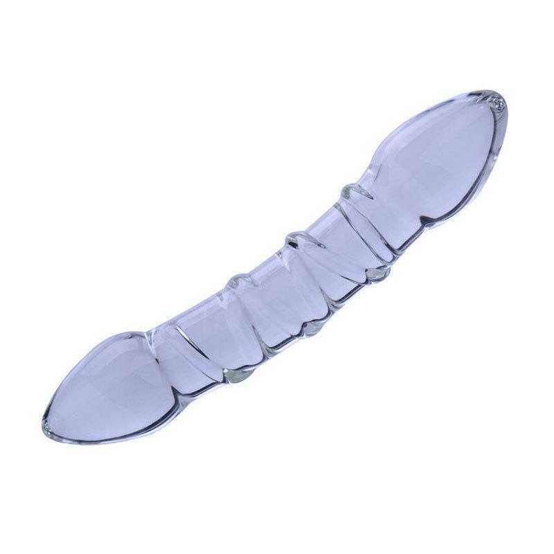 Dildo thủy tinh đặc 2 đầu-duoc-ban-tai-Xích Đạo Shop