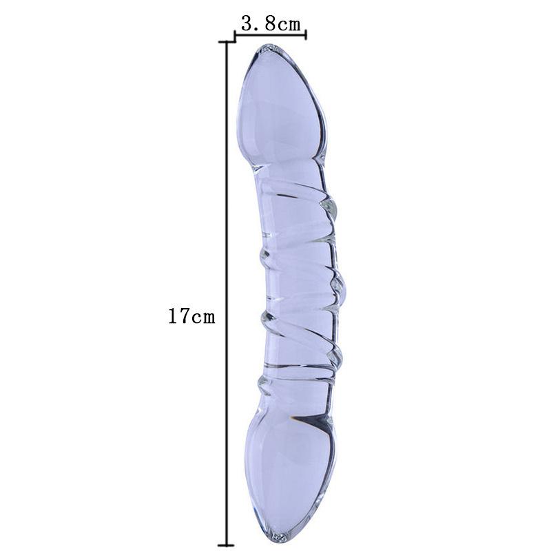 Dildo thủy tinh đặc 2 đầu-duoc-ban-tai-Xích Đạo Shop