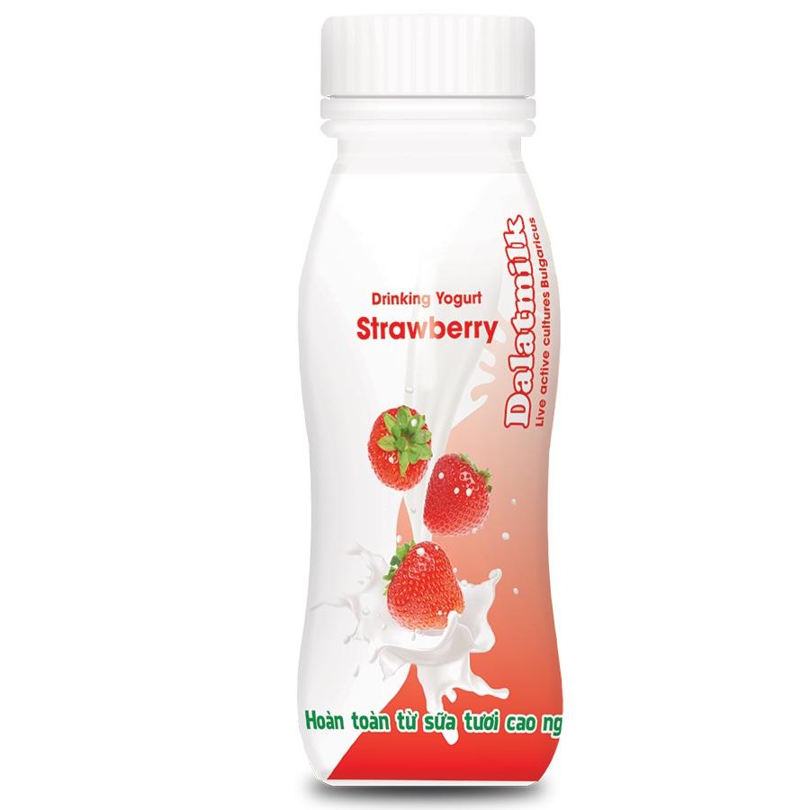 Sữa Chua uống Hương Dâu-duoc-ban-tai-Cửa hàng Thực Phẩm An Toàn Mẹ Bella