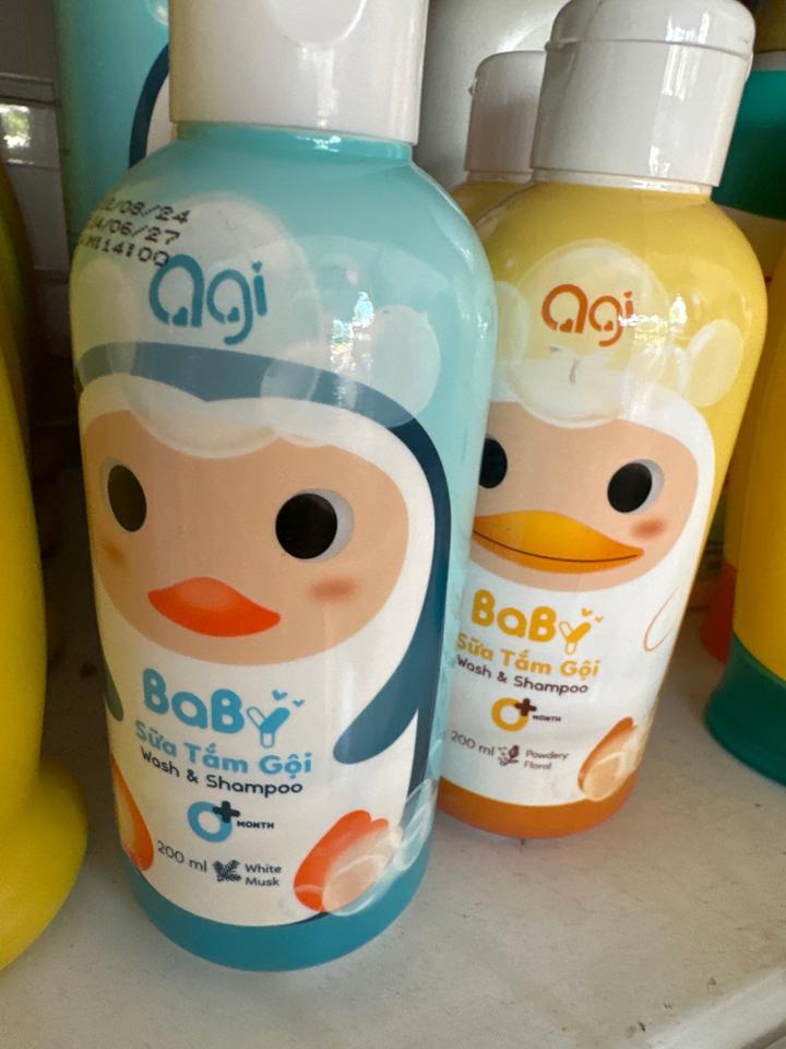 Dầu tắm gội bé Agi 200ml -duoc-ban-tai-Shop Mylove- Mẹ và Bé