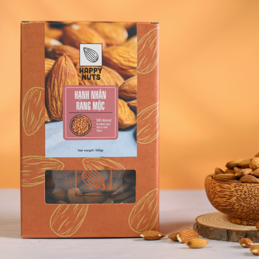 Hạnh nhân rang mộc HAPPY NUTS 500g-duoc-ban-tai-Shop Mylove- Mẹ và Bé