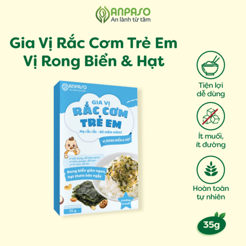  Gia vị rắc cơm trẻ em vị Rong biển và Hạt -duoc-ban-tai-Shop Mylove- Mẹ và Bé