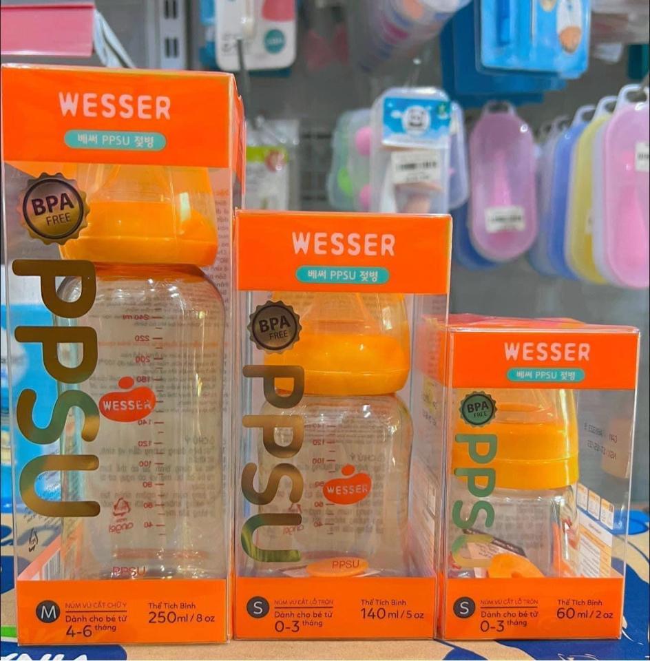 Bình Sữa Wesser Ppsu 60ml cổ hẹp-duoc-ban-tai-Shop Mylove- Mẹ và Bé