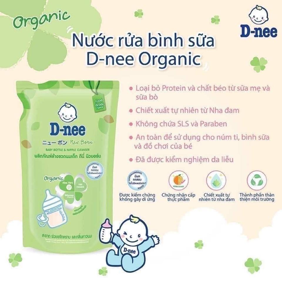 Nước rửa bình sữa D-nee Organic túi 600ml-duoc-ban-tai-Shop Mylove- Mẹ và Bé