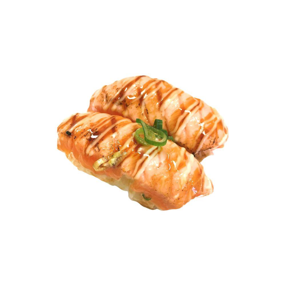 Sushi Cá Hồi Nướng Teri 4 Viên-duoc-ban-tai-CITY SUSHI