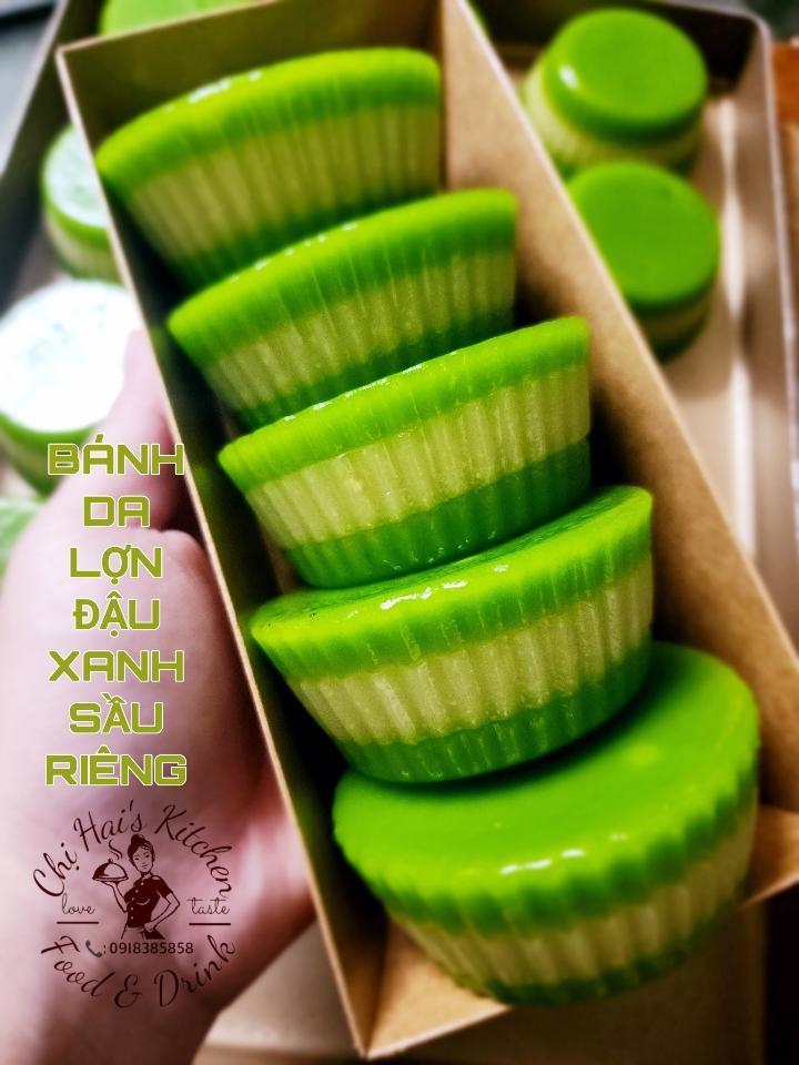 BÁNH DA LỢN ĐẬU XANH SẦU RIÊNG (5b/hộp)-duoc-ban-tai-CHỊ HAI's Kitchen