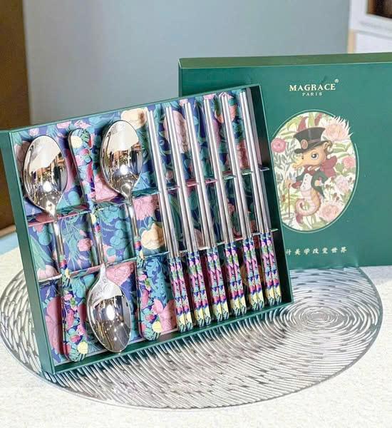 Bộ 6 đũa – 6 thìa MAGRACE PARIS-duoc-ban-tai-Green Life Gia dụng nhập khẩu