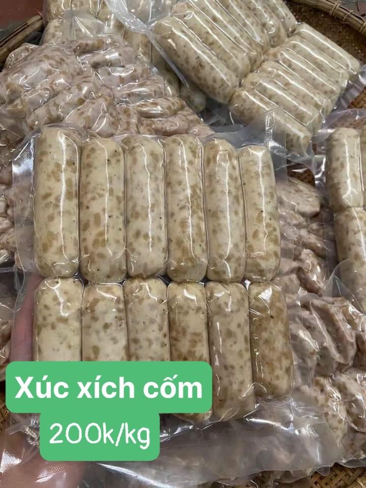 Xúc xích cốm-duoc-ban-tai-MỘC THỦY _ CỐM MỄ TRÌ