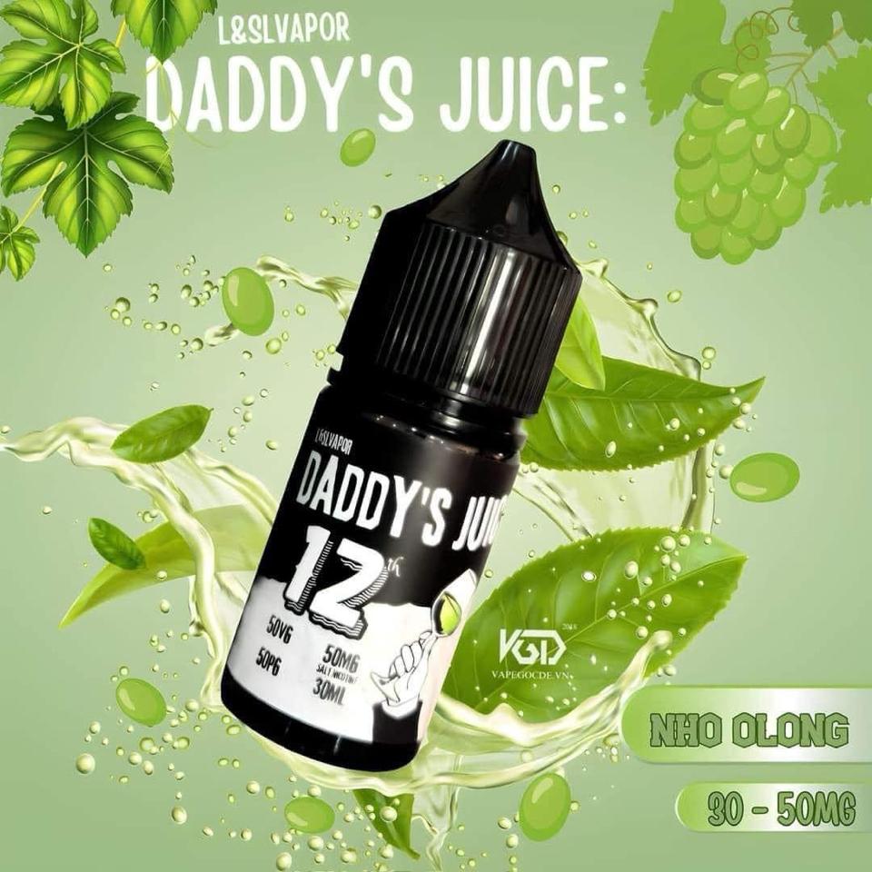 DADDY 12 30NI - Ô Long Nho-duoc-ban-tai-KINGZ SMOKE E-JUICE