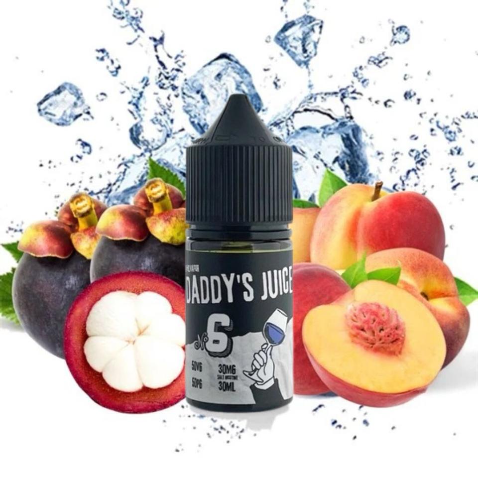 DADDY 6 50NI - Đào Măng Cụt-duoc-ban-tai-KINGZ SMOKE E-JUICE
