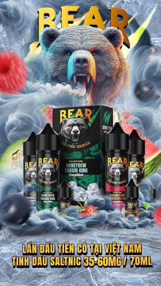 BEAR 35NI 60ML - XOÀI MIX-duoc-ban-tai-KINGZ SMOKE E-JUICE