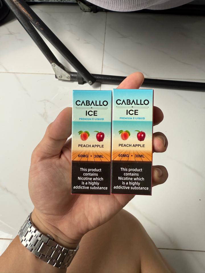 CABALLO ICE 60NI - TÁO ĐÀO-duoc-ban-tai-KINGZ SMOKE E-JUICE