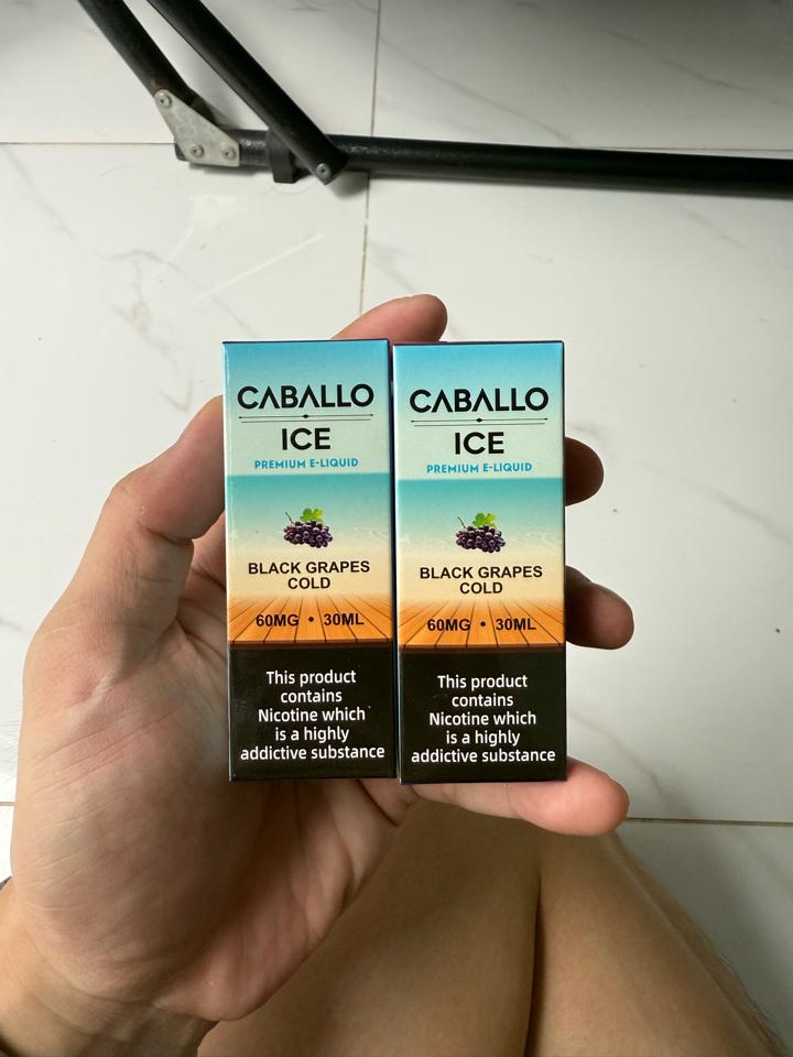 CABALLO ICE 60NI - NHO ĐEN-duoc-ban-tai-KINGZ SMOKE E-JUICE