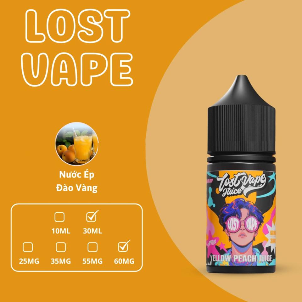 LOSTVAPE 60MG - ĐÀO LẠNH-duoc-ban-tai-KINGZ SMOKE E-JUICE