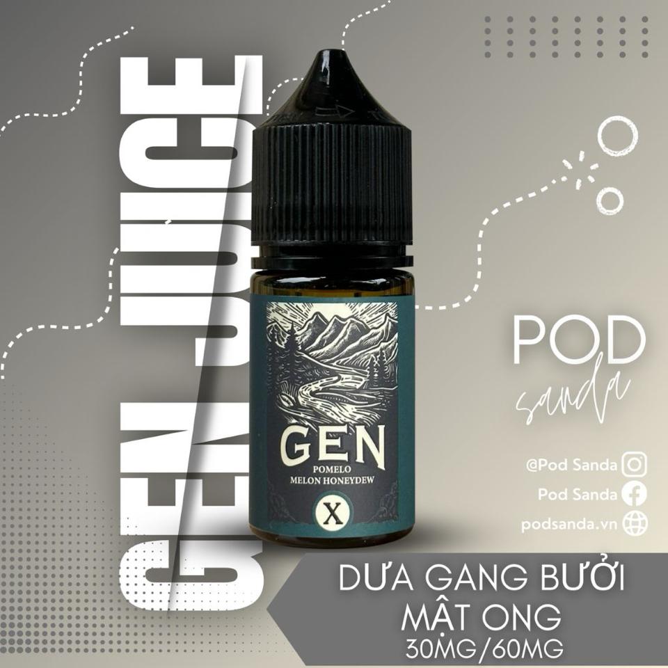 GEN X 60NI - DƯA GANG BƯỞI MẬT ONG-duoc-ban-tai-KINGZ SMOKE E-JUICE