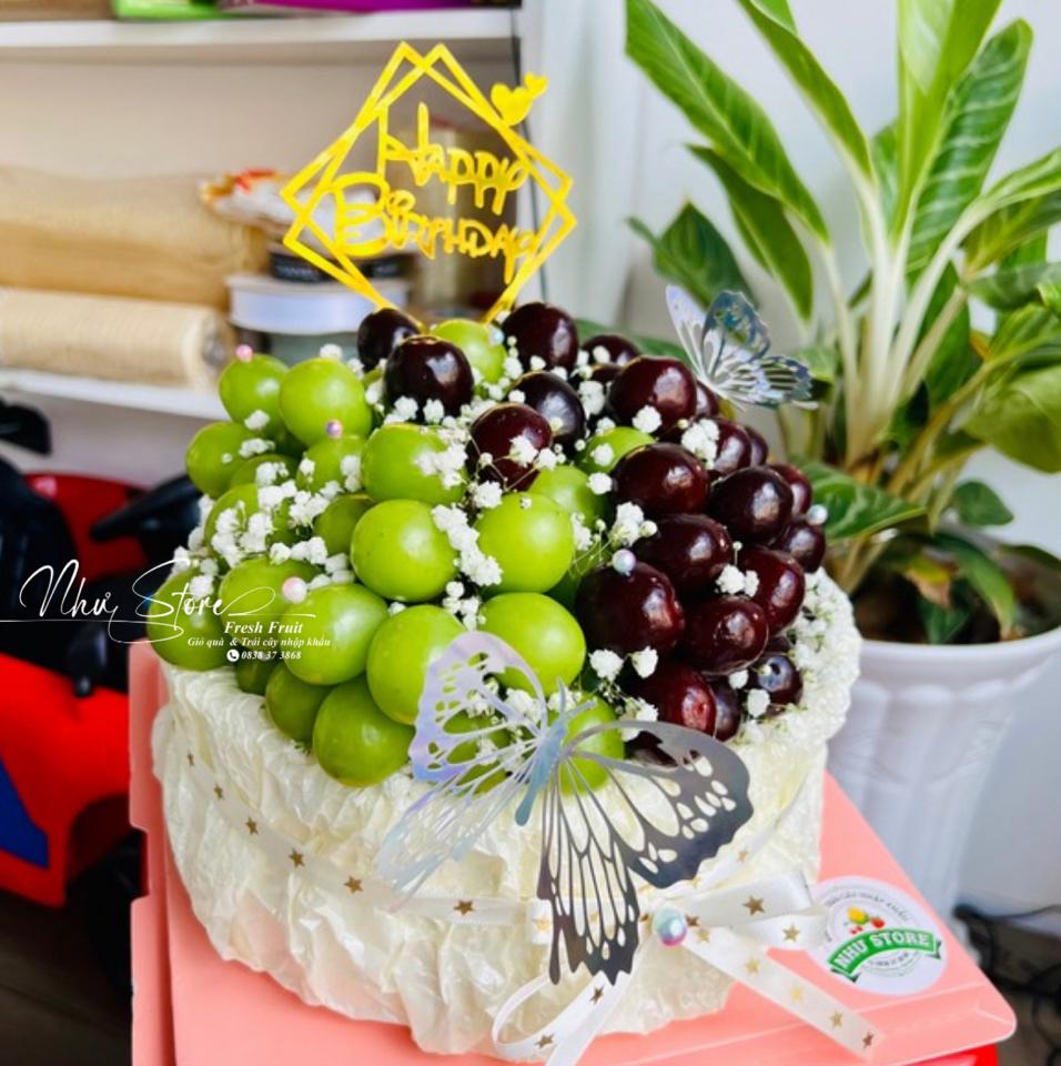 Bánh kem nho & cherry H08-duoc-ban-tai-Như STORE - Fresh Fruit