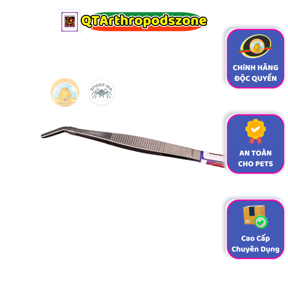 Nhíp Gắp Chuyên Dụng Cho Pets (Thép) Chính Hãng QTArthropodszone-duoc-ban-tai-QTArthropodszone (Scorpions Exotic QTVietNam & SpiderHia)