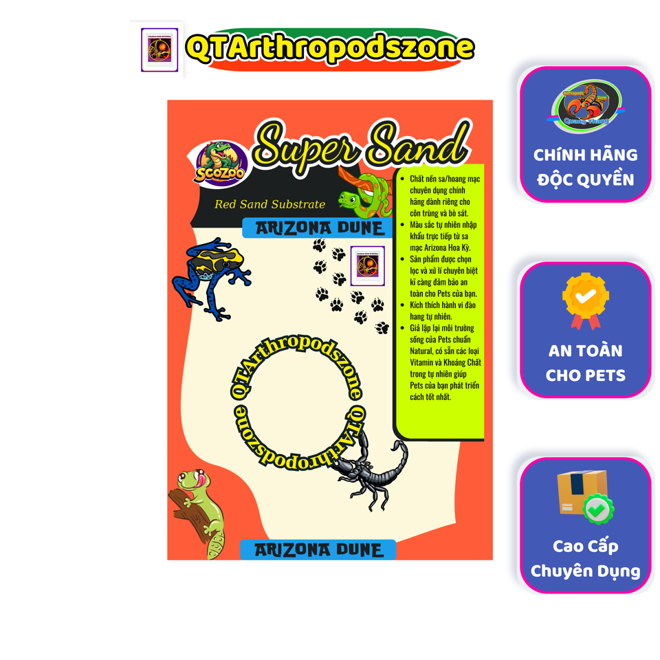 Arizona Dune Super Sand (Chính Hãng QTArthropodszone)-duoc-ban-tai-QTArthropodszone (Scorpions Exotic QTVietNam & SpiderHia)
