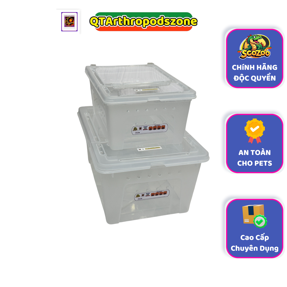 Tank/Hộp Nhựa 26cm/32cm Chuyên Dụng Nuôi Pets (Côn Trùng - Bò Sát): Nhện, Rết, Bọ Cạp, … Rồng Úc, LG, Ếch, Trăn, Rắn-duoc-ban-tai-QTArthropodszone (Scorpions Exotic QTVietNam & SpiderHia)
