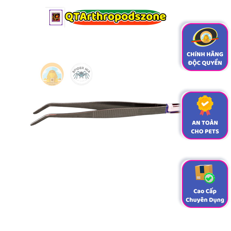 Nhíp Gắp Chuyên Dụng Cho Pets (Thép) Chính Hãng QTArthropodszone-duoc-ban-tai-QTArthropodszone (Scorpions Exotic QTVietNam & SpiderHia)