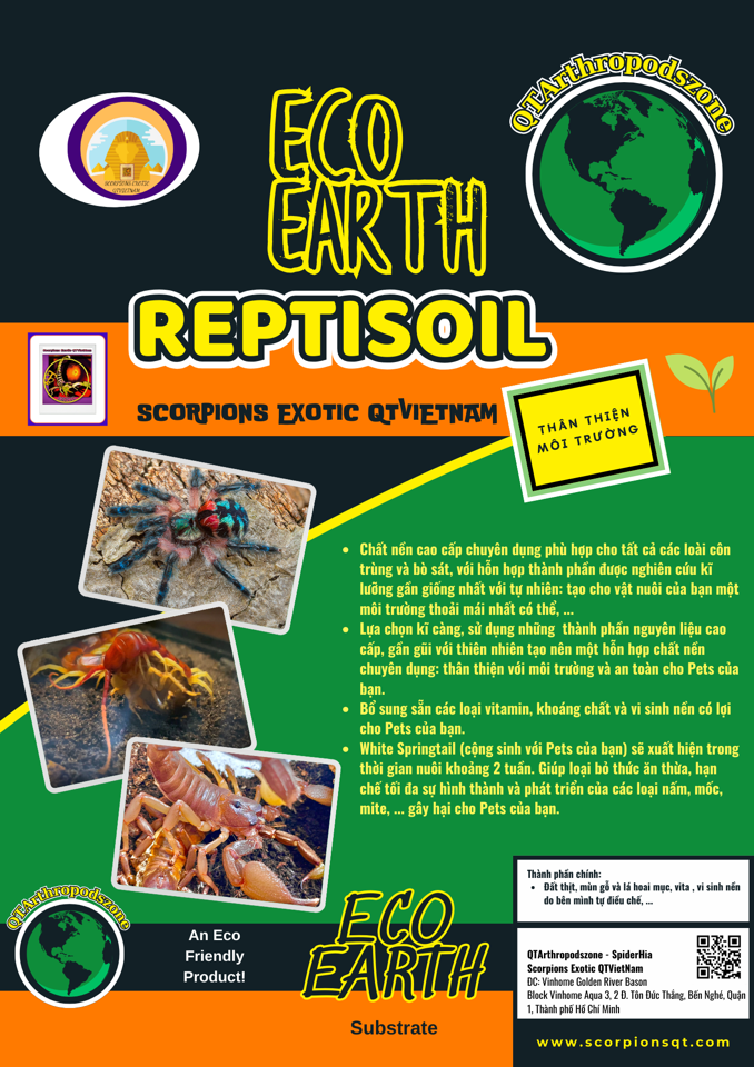 Reptisoil Eco Earth Đất Nền Chuyên Dụng Cho Côn Trùng Và Bò Sát (Chính Hãng QTArthropodszone)-duoc-ban-tai-QTArthropodszone (Scorpions Exotic QTVietNam & SpiderHia)