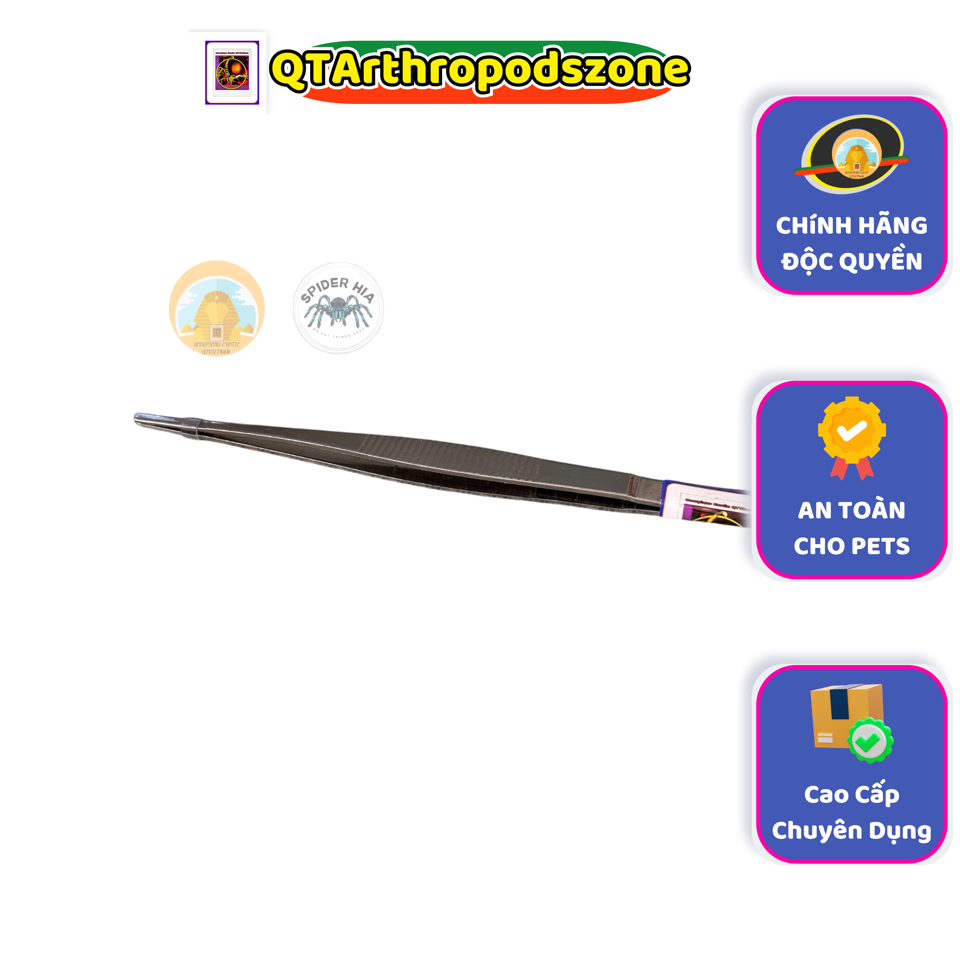 Nhíp Gắp Chuyên Dụng Cho Pets (Thép) Chính Hãng QTArthropodszone-duoc-ban-tai-QTArthropodszone (Scorpions Exotic QTVietNam & SpiderHia)