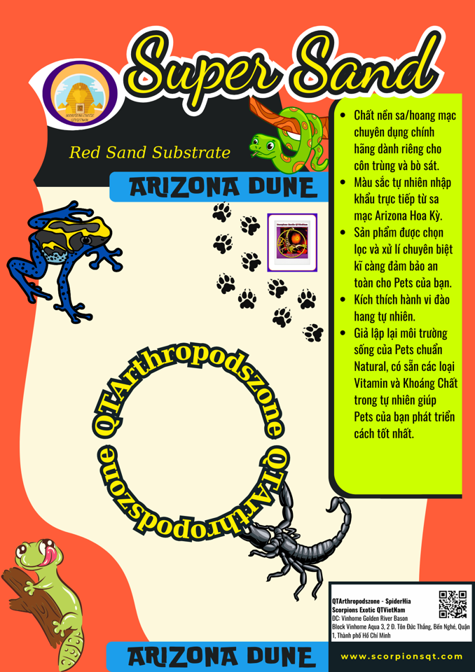 Arizona Dune Super Sand (Chính Hãng QTArthropodszone)-duoc-ban-tai-QTArthropodszone (Scorpions Exotic QTVietNam & SpiderHia)