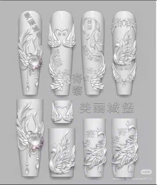Khuôn silicon Thiên Nga-duoc-ban-tai-NAIL GIA TUỆ