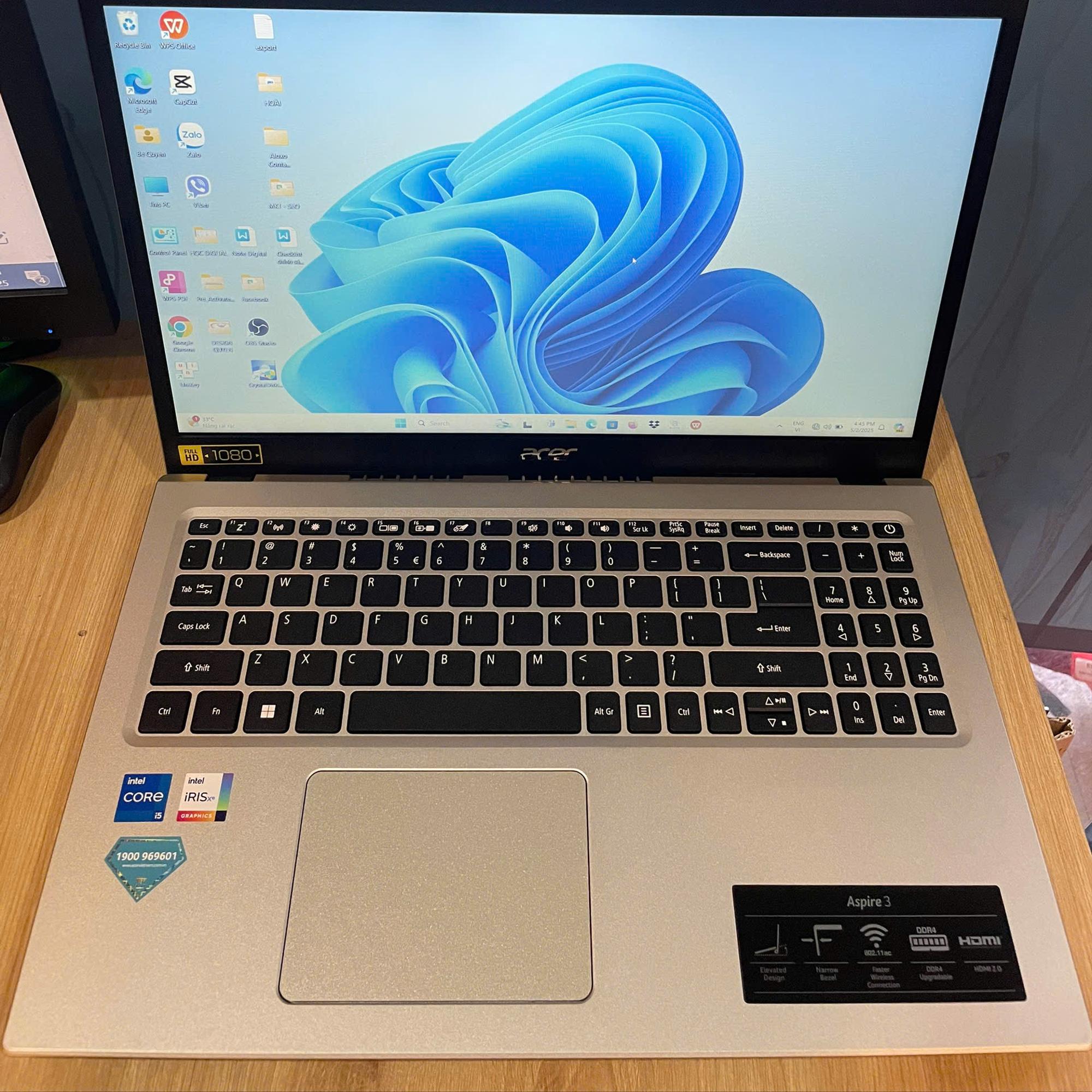LAPTOP ACER I5 11TH - ZIN TEM-duoc-ban-tai-Vi Tính Kim Trân