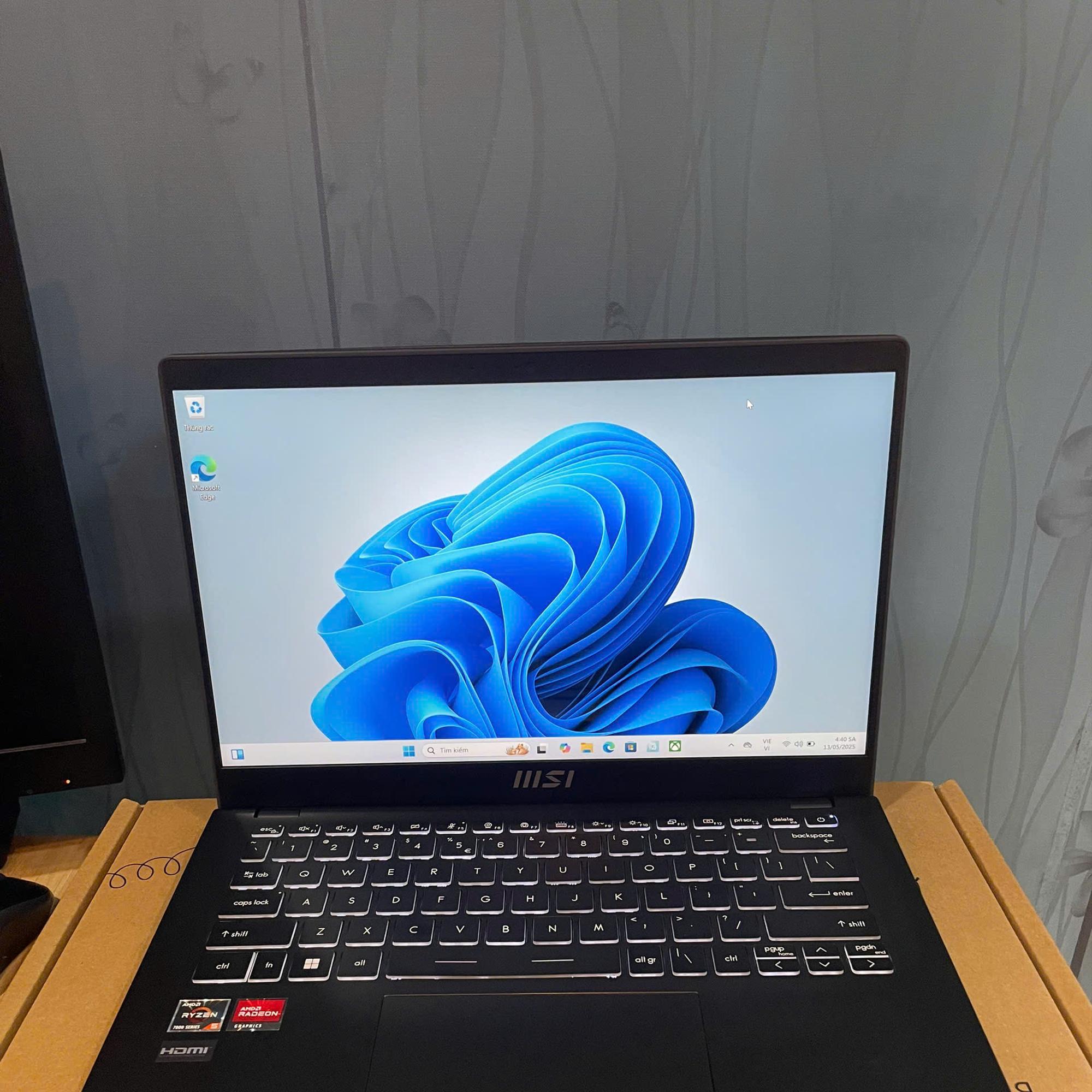 Laptop MSI RYZEN 5 7530U ZIN TEM - CÒN BẢO HÀNH FPT TỚI 4/2026-duoc-ban-tai-Vi Tính Kim Trân