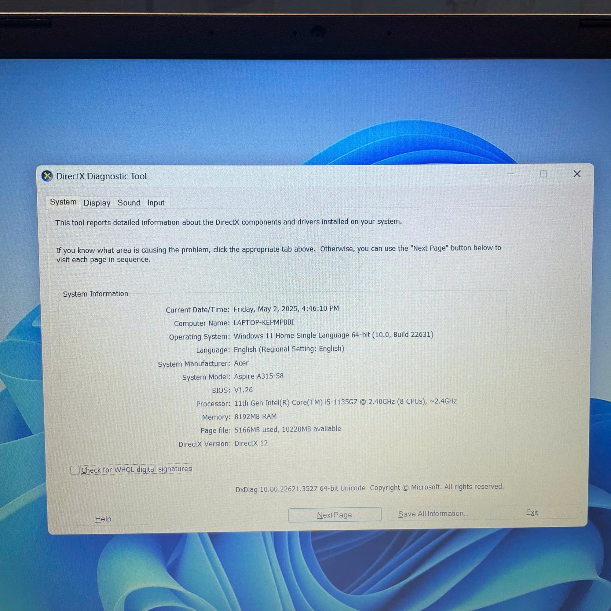 LAPTOP ACER I5 11TH - ZIN TEM-duoc-ban-tai-Vi Tính Kim Trân
