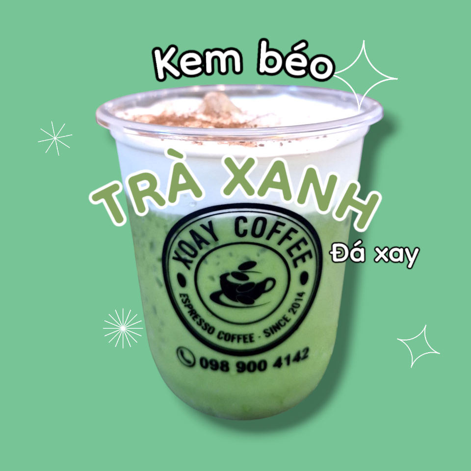 Matcha Trà xanh Thái Đá Xay-duoc-ban-tai-Tiệm Cà phê XOAY