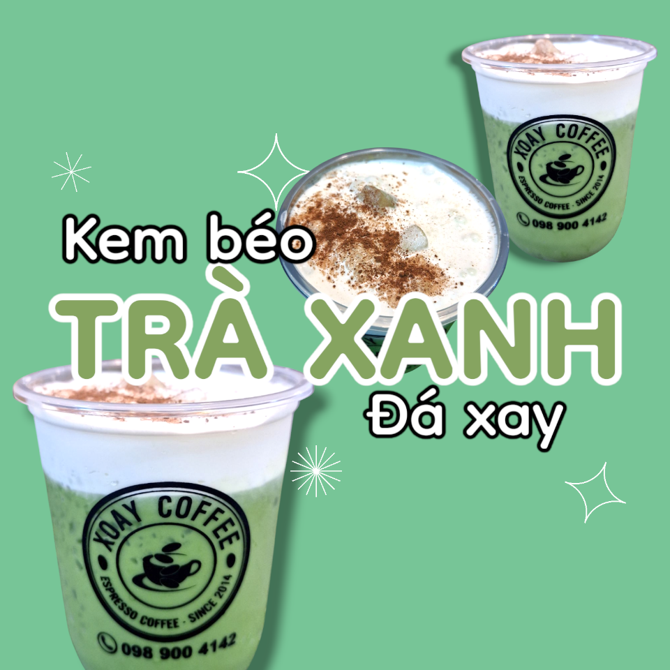 Matcha Trà xanh Thái Đá Xay-duoc-ban-tai-Tiệm Cà phê XOAY