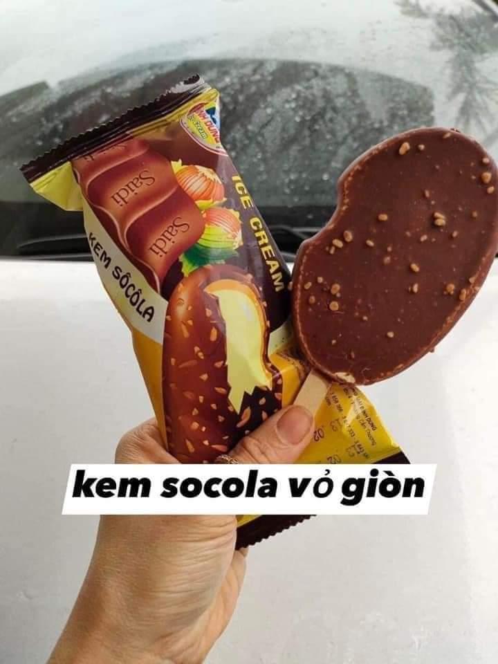 Kem Socola vỏ giòn ( bịch 10 cây)-duoc-ban-tai-Kho sỉ Lương Dung