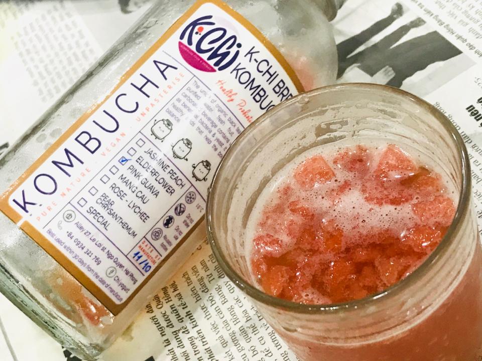 Pink guava Kombucha 500ml -duoc-ban-tai-K-Chi Food & Drinks