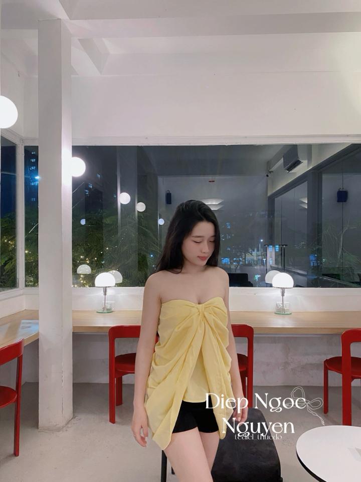 áo cúp vàng kèm quần-duoc-ban-tai-Tediel -  thuê đồ