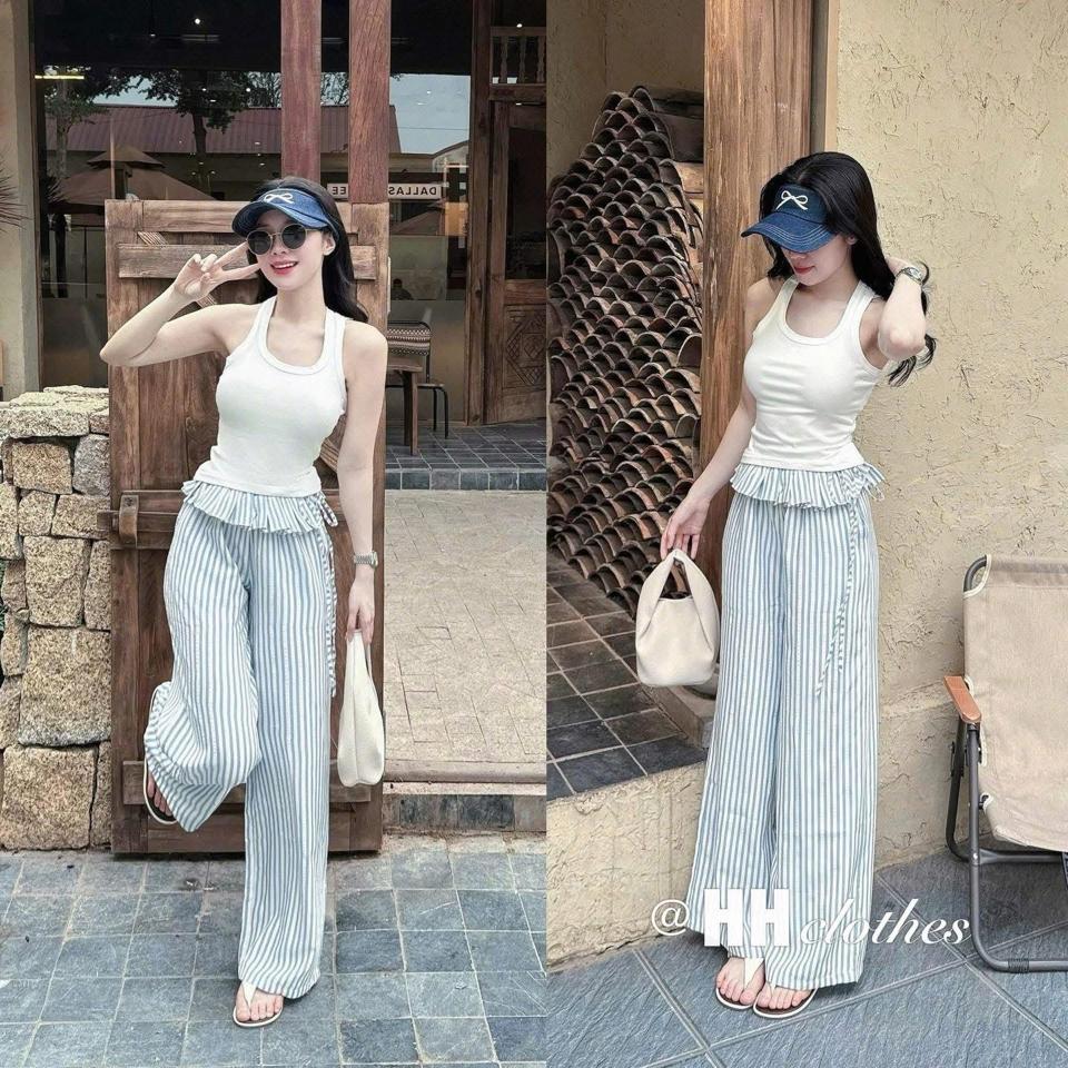 set áo trắng kèm quần xanh bèo-duoc-ban-tai-Tediel -  thuê đồ