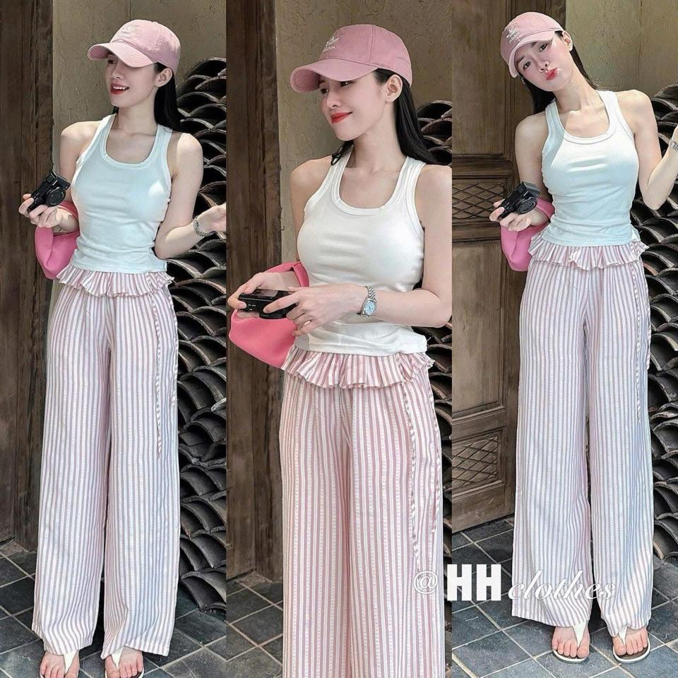 set áo trắng kèm quần hồng bèo-duoc-ban-tai-Tediel -  thuê đồ