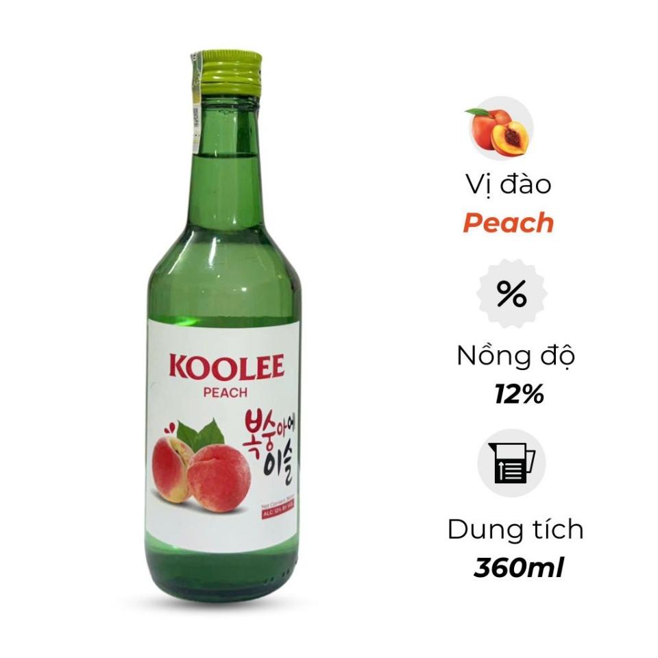 Soju KooLee vị Đào-duoc-ban-tai-Nhà Phân Phối Hà Gia Bảo Nam