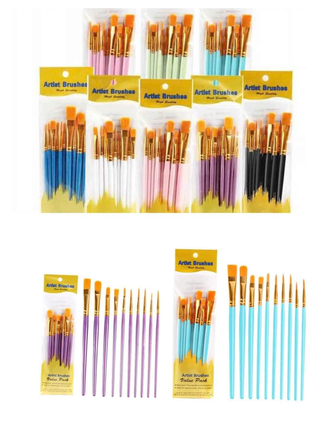 Cọ vẽ bộ 10 cây-duoc-ban-tai-TƯỢNG KIM LỘC