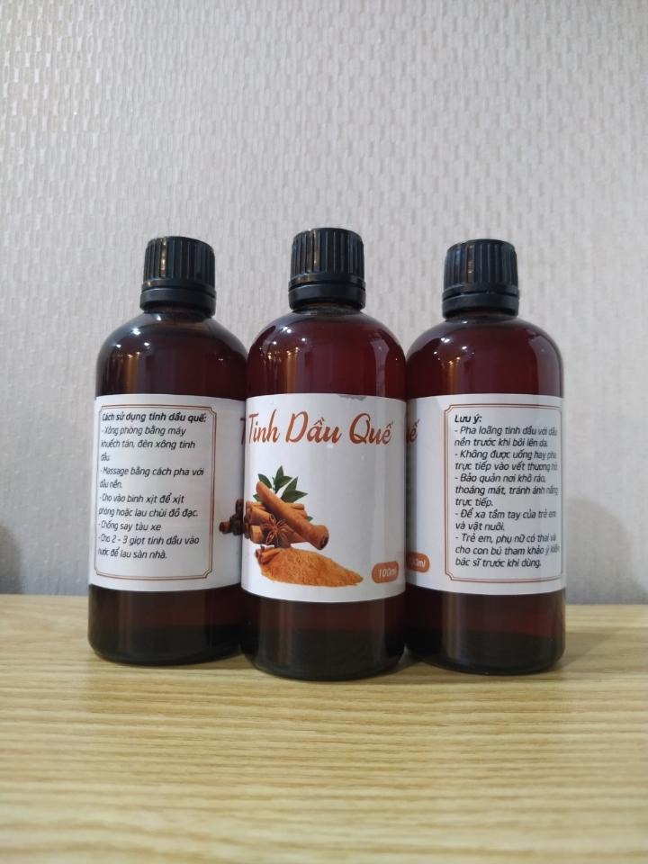 Tinh dầu quế nguyên chất 100ml-duoc-ban-tai-Đặc sản vùng cao HN