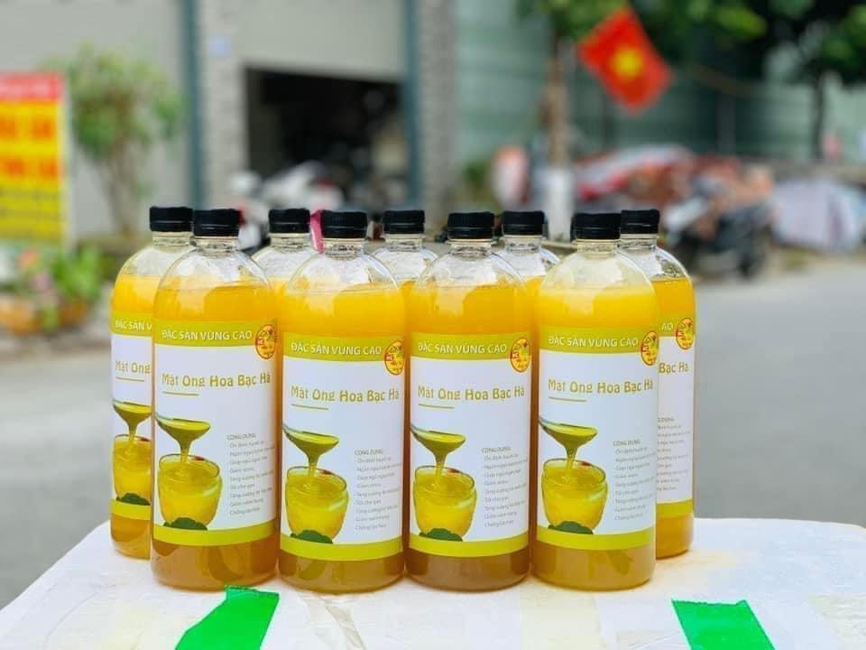 Mật ong bạc hà - chai 1lít-duoc-ban-tai-Đặc sản vùng cao HN