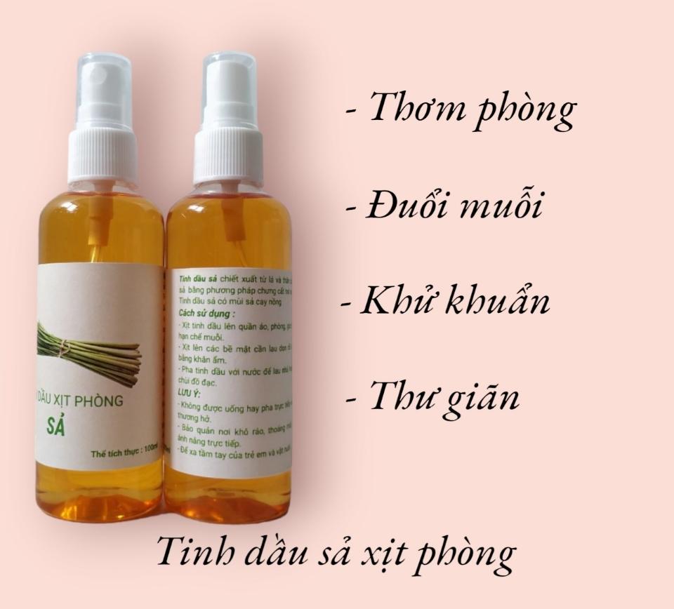 Tinh dầu sả xịt phòng - chai nhựa 100ml-duoc-ban-tai-Đặc sản vùng cao HN