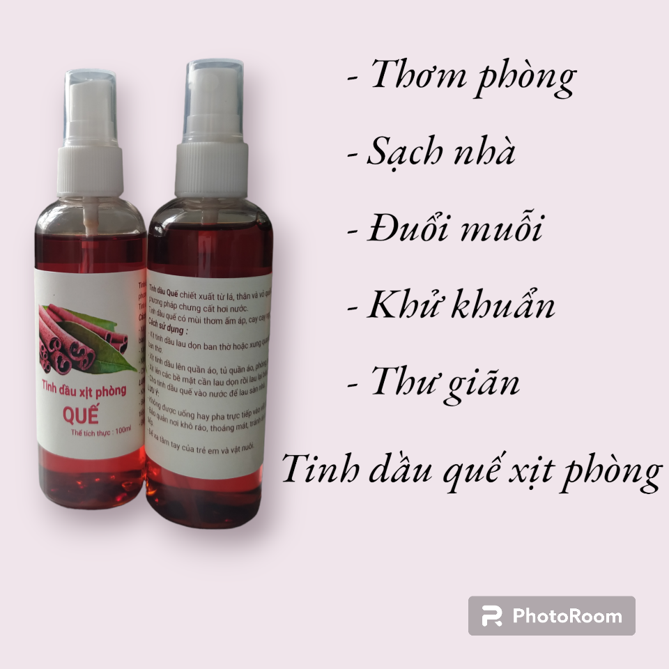 Tinh dầu quế xịt phòng - chai 100ml-duoc-ban-tai-Đặc sản vùng cao HN