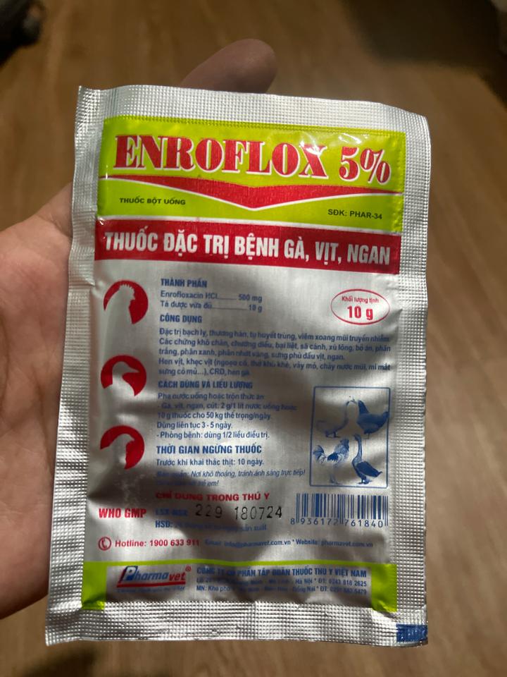 Enro 10g TYVN-duoc-ban-tai-CS1 THUỐC THÚ Y MẠNH VINH