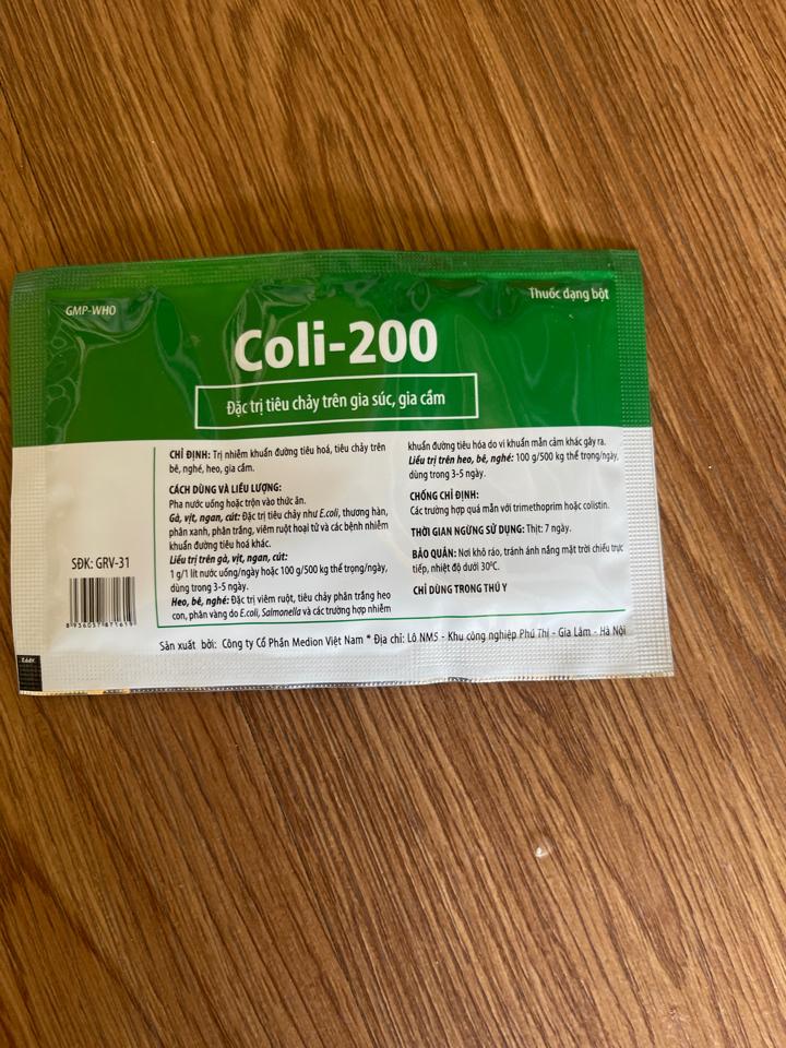 Coli 200 10g-duoc-ban-tai-CS1 THUỐC THÚ Y MẠNH VINH